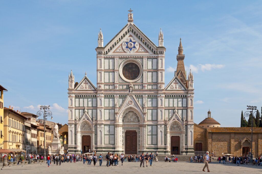 The Basilica di Santa Croce, Florence, Italy