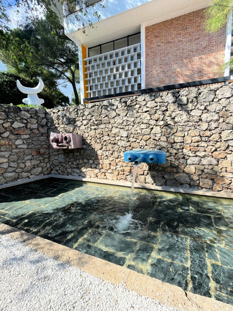 One of many fountains in the gardens at the Fondation Maeght