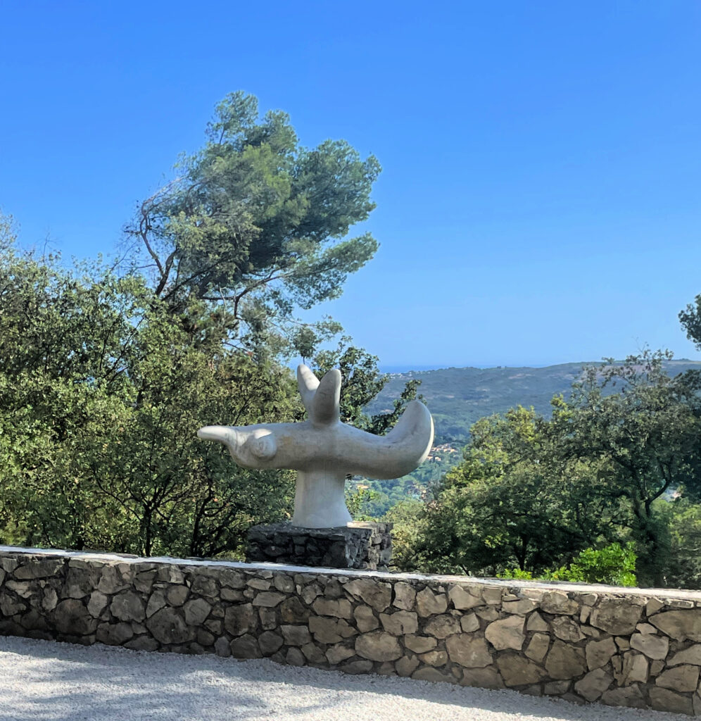 Beautiful views from the gardens at the Fondation Maeght