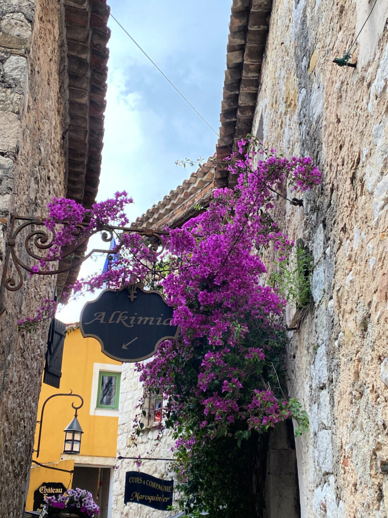 Charming streets of Èze, France