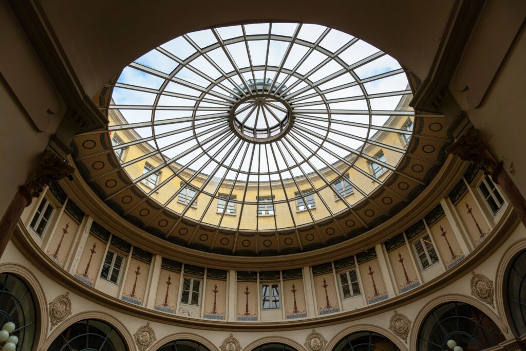 Glass Cupola Roof in the Galerie Colbert