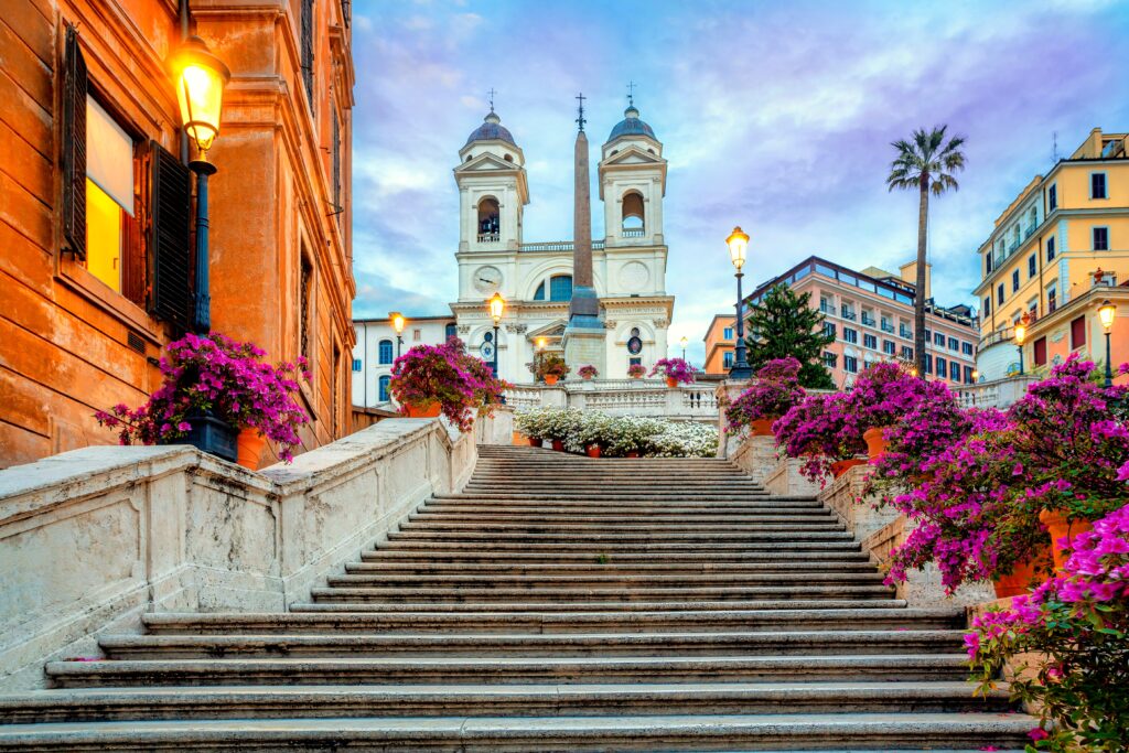 The Spanish Steps in Rome, Italy