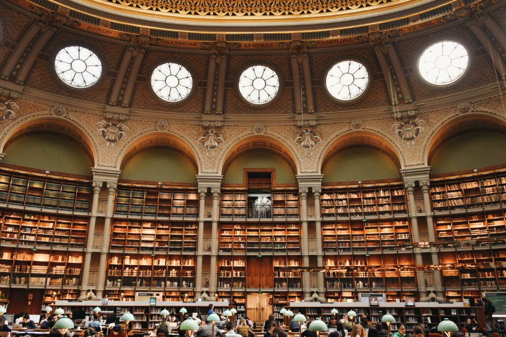 Bibliotheque Nationale de France (BNF) Richelieu Library, Paris, France